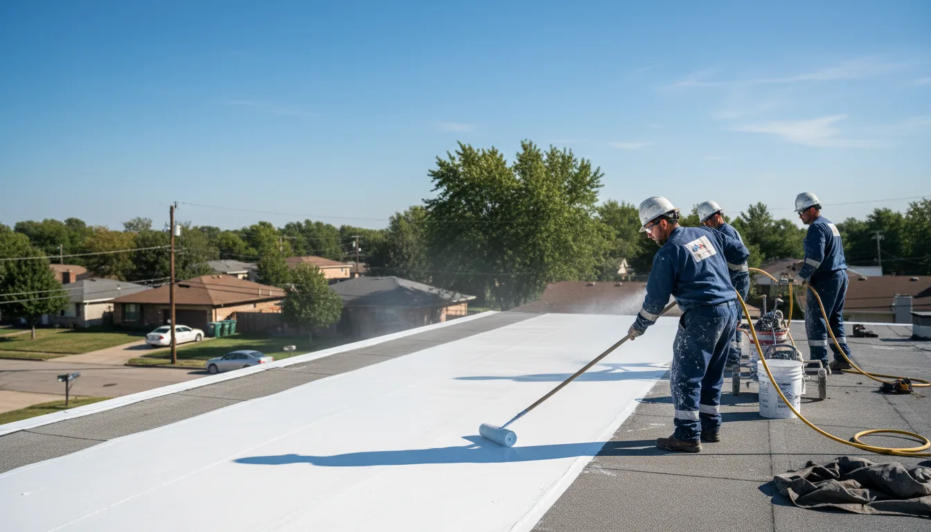 Commercial roof coating in Kirby, OH near me